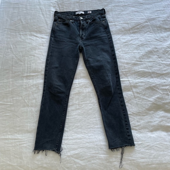 RE/DONE Originals High Rise Ankle Crop with Stretch Jeans - Picture 2 of 9